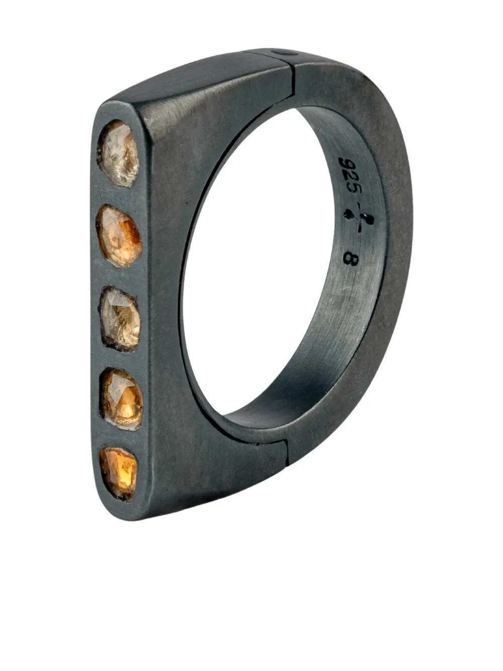 Parts Of Four Sistema Ring Mit Rosa Saphir In Black