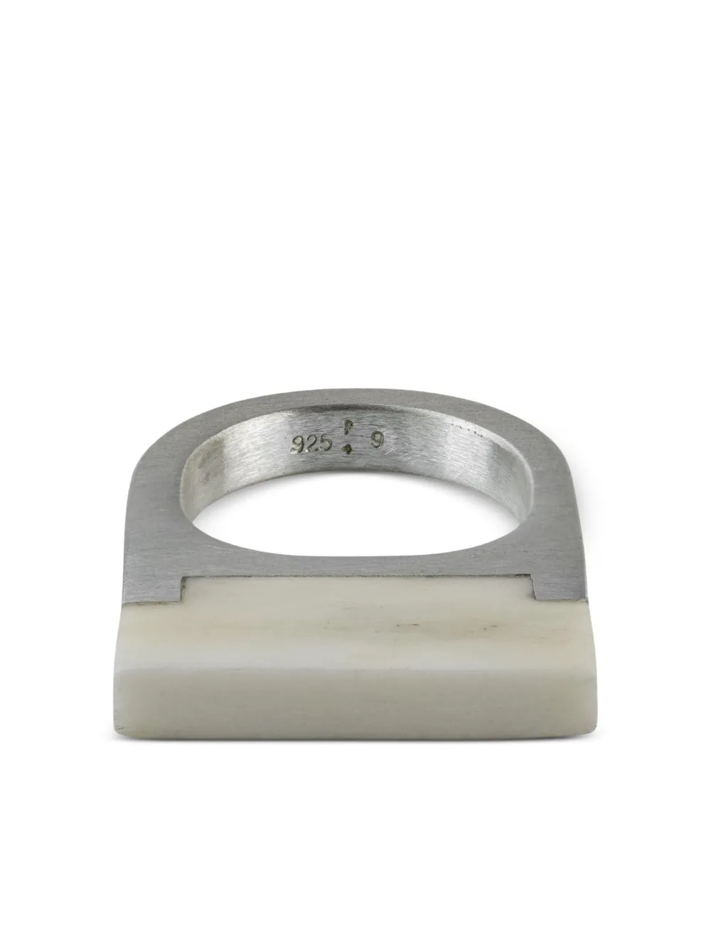 Parts of Four sterling silver ring - Argento