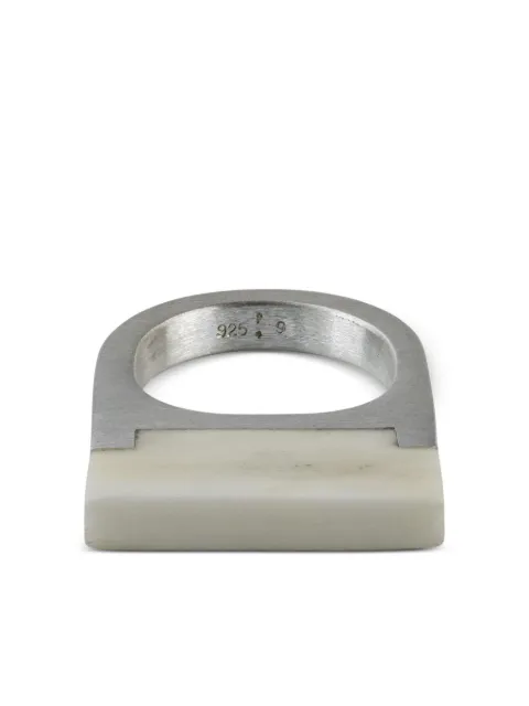 Parts of Four sterling silver ring