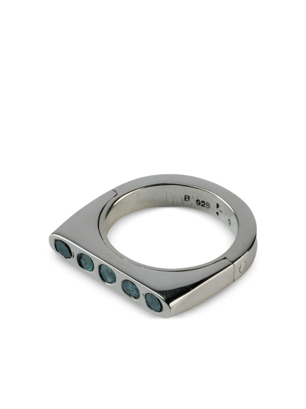 Parts Of Four Sistema Ring Aus Sterlingsilber Mit Diamant In Black