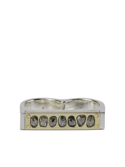 Parts of Four anillo en plata de ley con diamantes