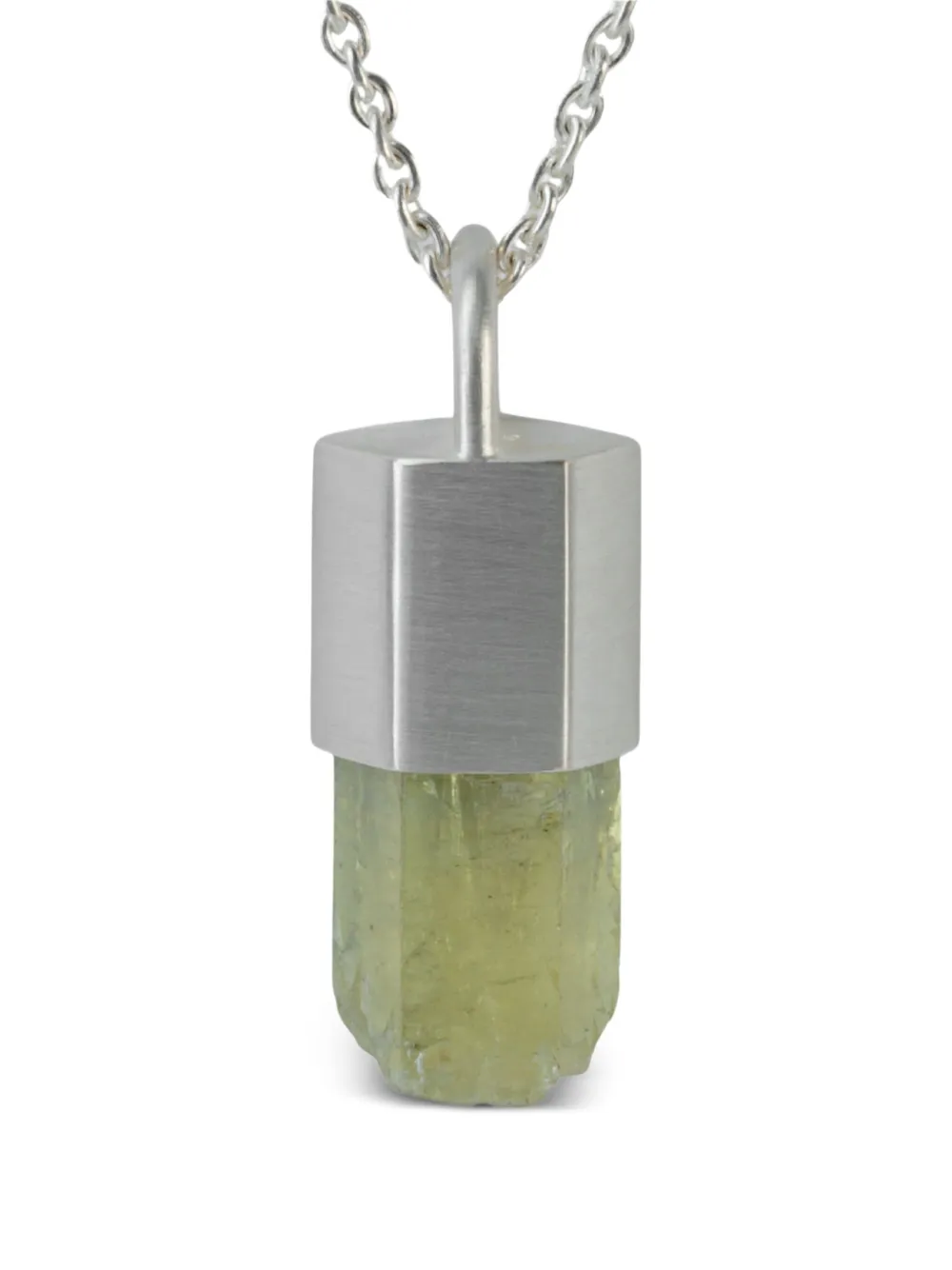 Parts Of Four Heliodor Talisman Halskette In Green
