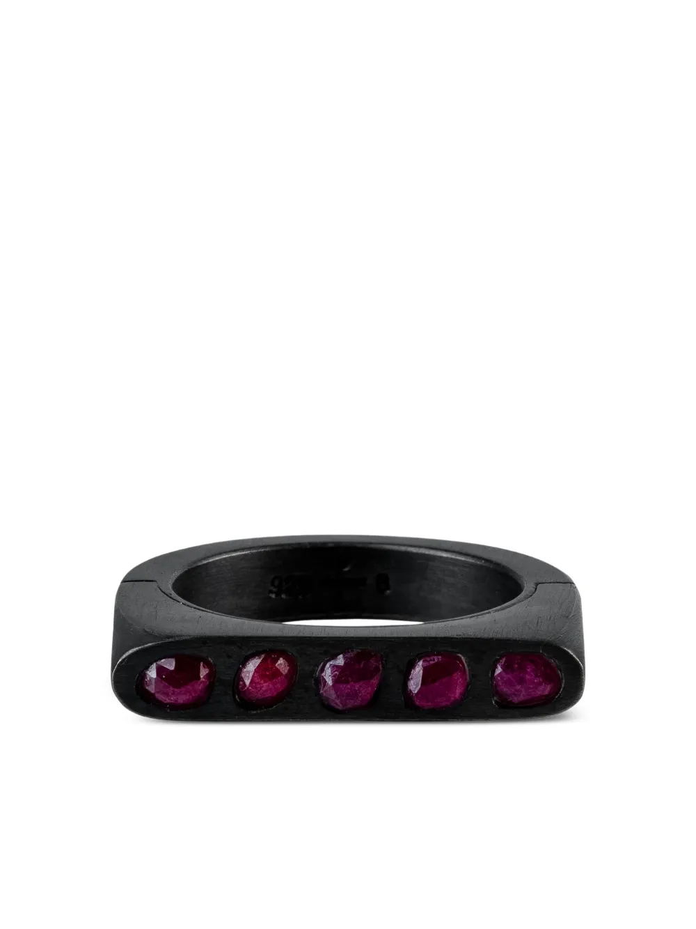 Parts of Four anillo Sistema con rubí | negro | Image 1