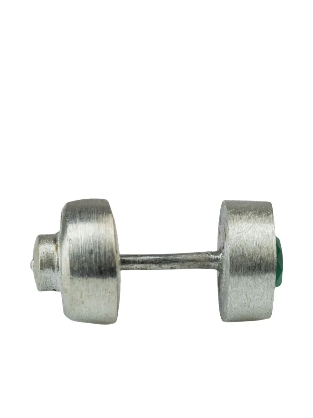 Parts of Four sterling silver Stud emerald earring | Silver | Image 1
