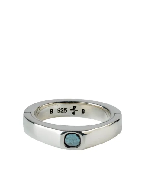 Parts of Four sterling silver Sistema diamond ring