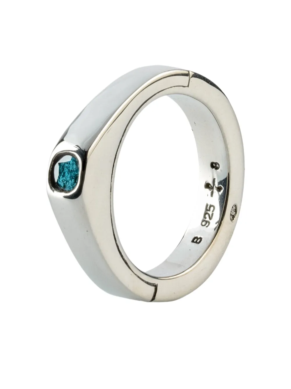 Parts Of Four Sterling Silver Sistema Diamond Ring In Metallic
