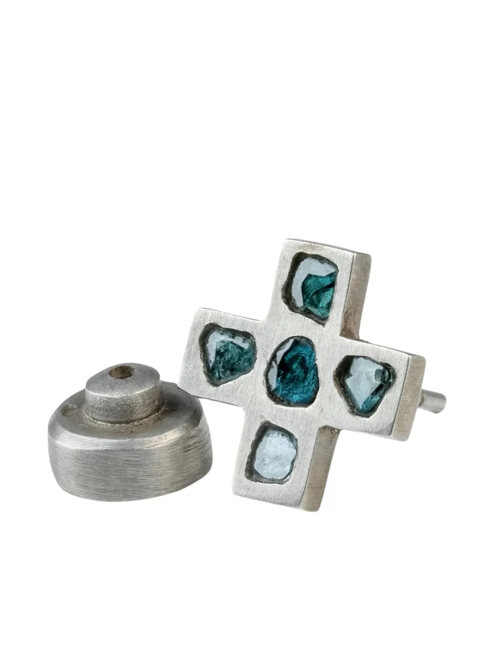 Parts of Four sterling silver Plus blue diamond earring | Women | Image 2
