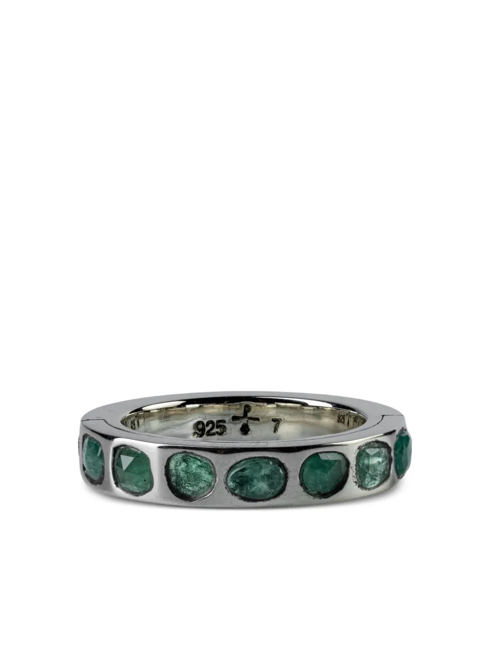 Parts Of Four Sistema Ring Aus Sterlingsilber Mit Smaragd In Black