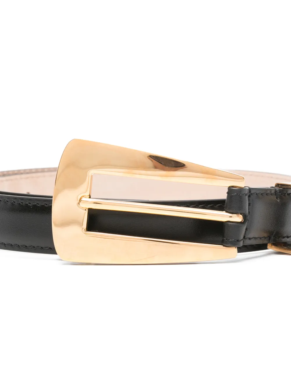 Ceinture En Cuir Khaite Lucca - Boucle Statement, Taille 85, Noir, Neuve Sans étiquette