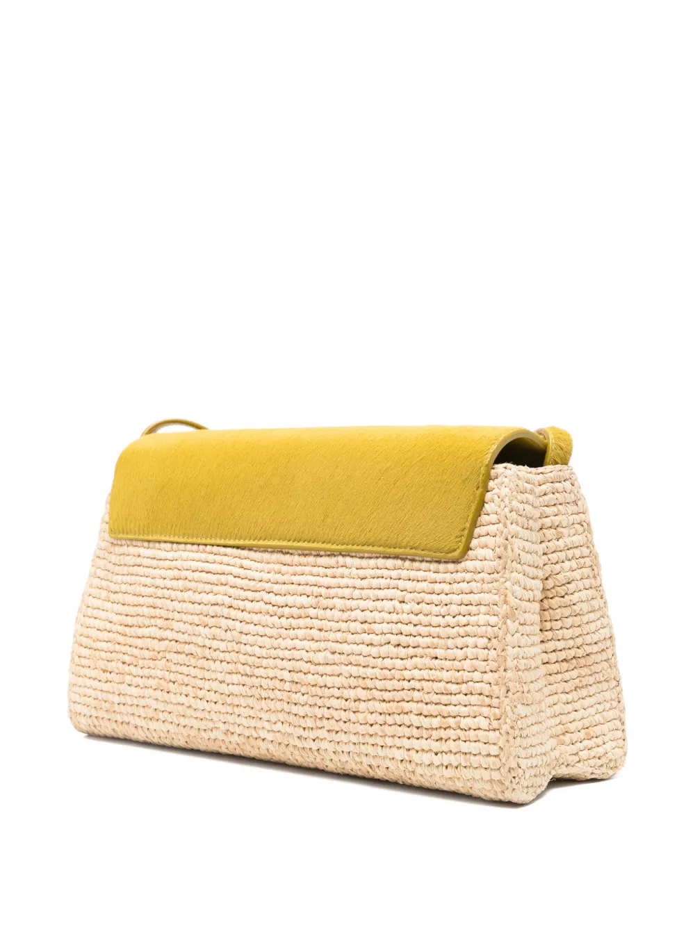 Khaite Audrey Raffia Cross Body Bag In Neutral