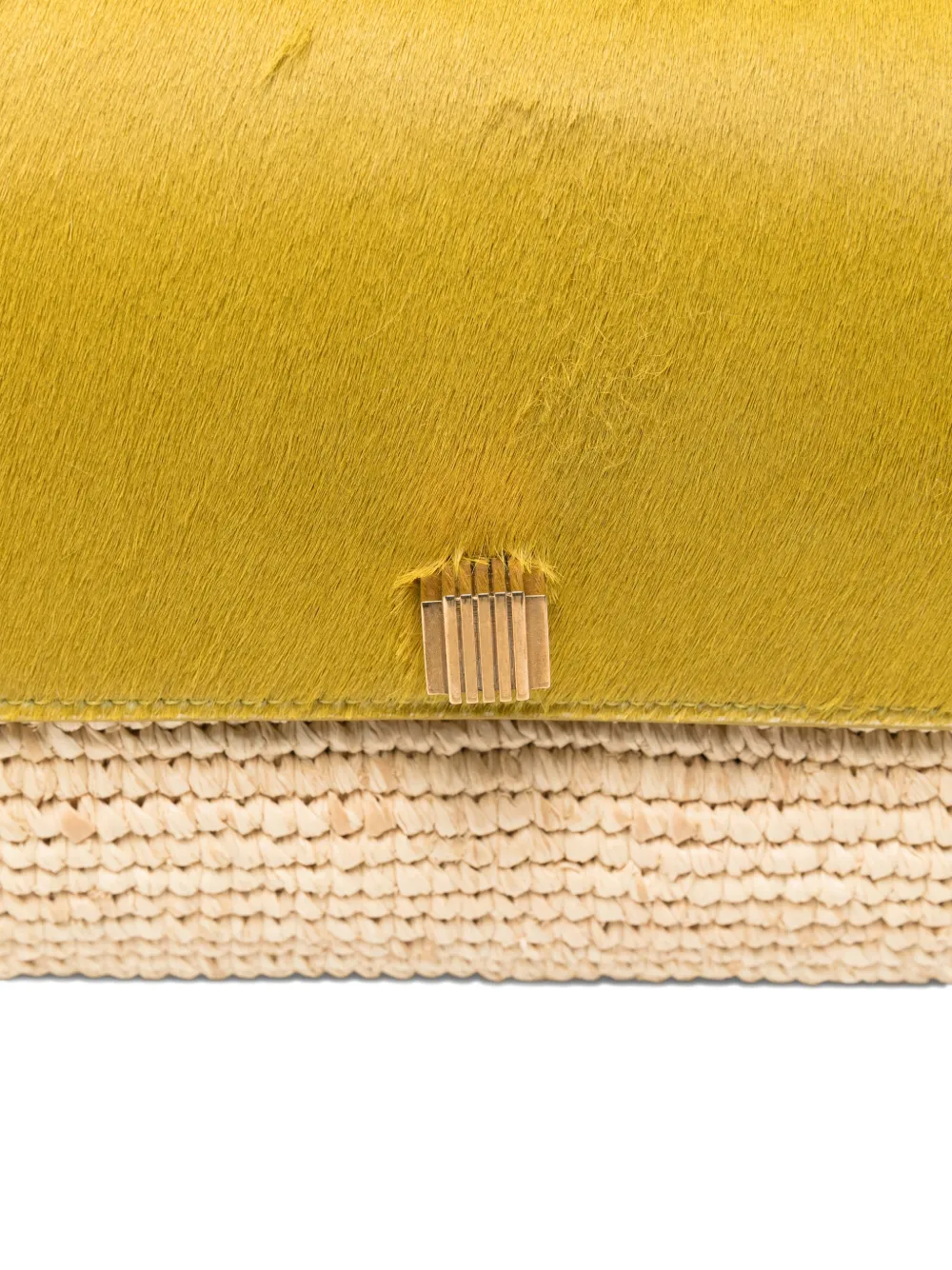 Khaite Audrey Raffia Cross Body Bag In Neutral