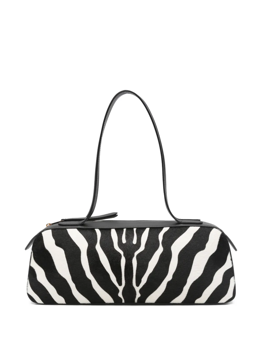 KHAITE Simona zebra-print shoulder bag - Bianco