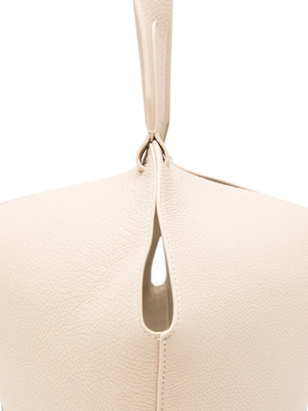 KHAITE Lotus kleine shopper Beige