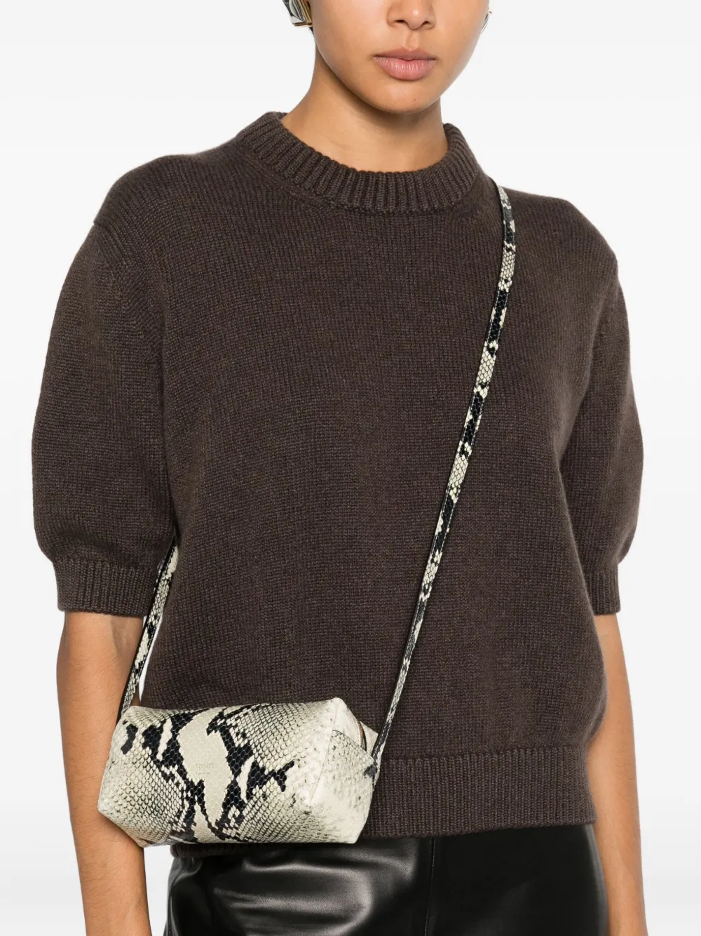 Khaite Medium Olivia Snake-print Tote Bag In Multi