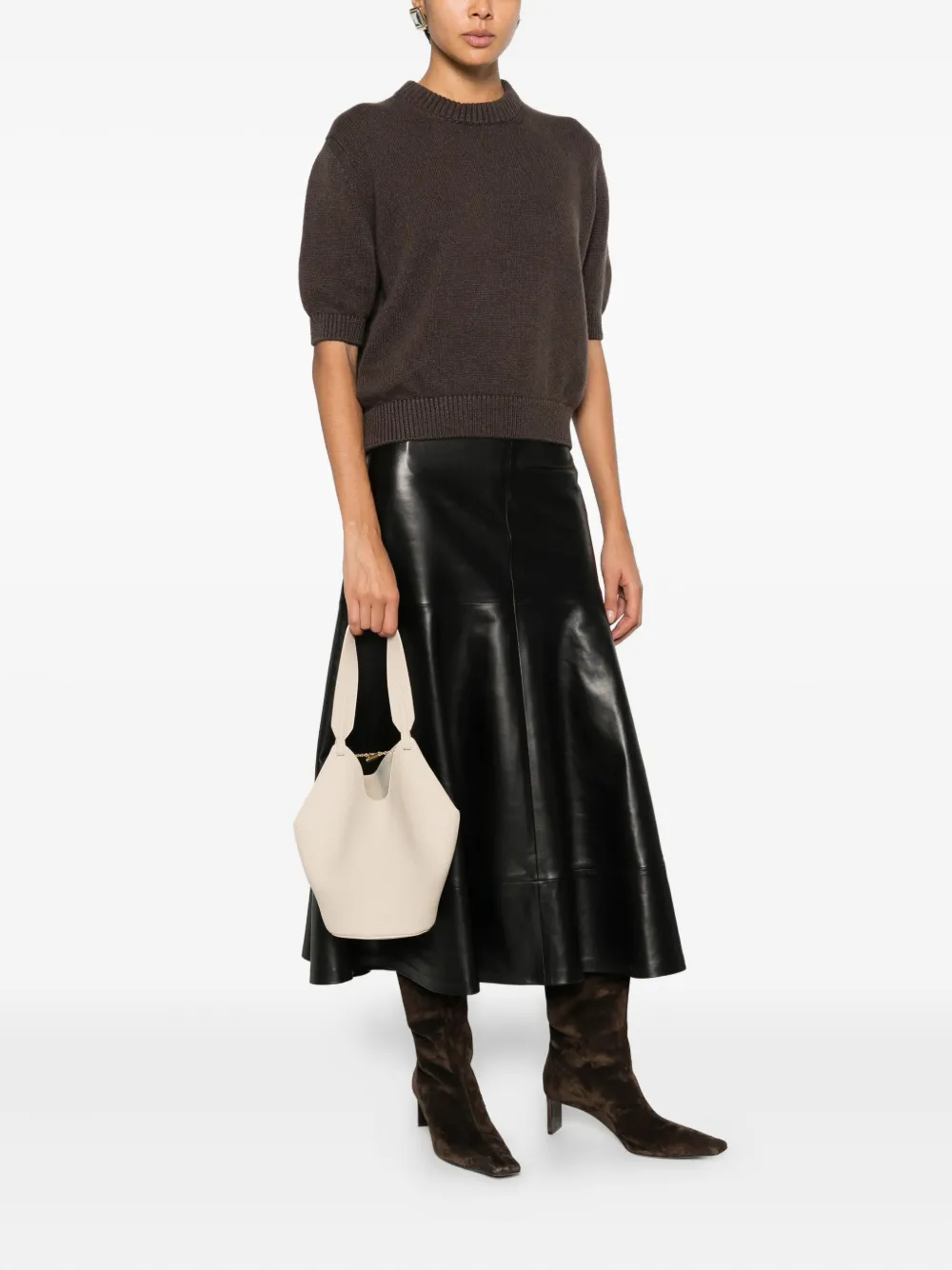 Khaite Kye Mini Tote Bag In White