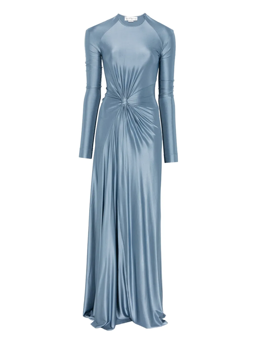Victoria Beckham long-sleeve twist-detail maxi dress - Blu