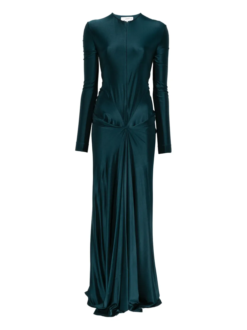 Victoria Beckham Cut-Out long-sleeve maxi dress - Blu