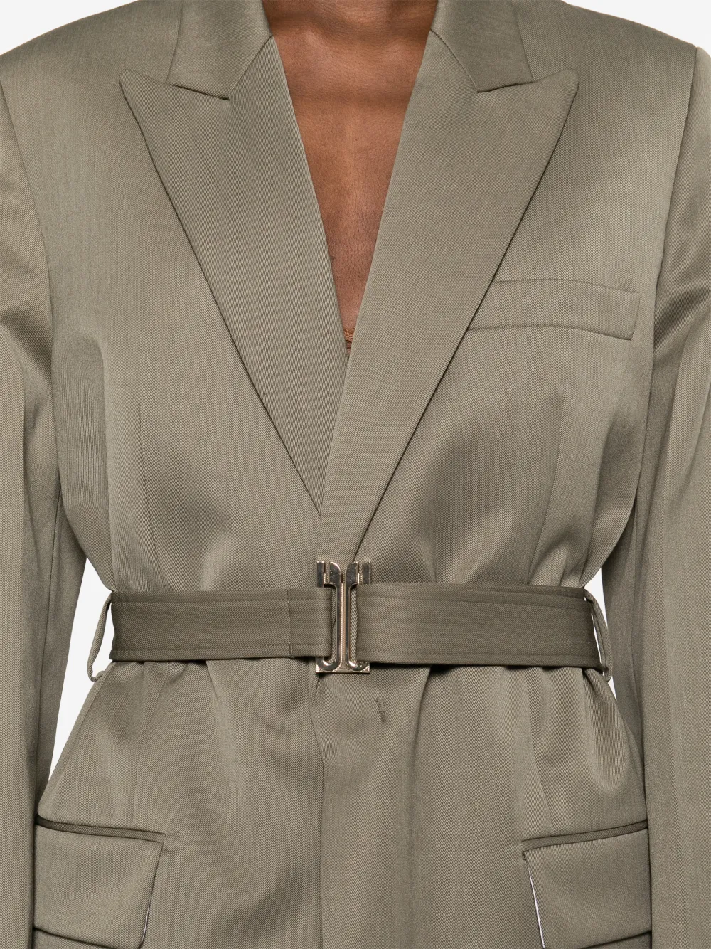 Victoria Beckham Colbert met ceintuur Groen