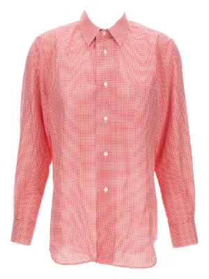 Comme Des Garçons チェック シャツ | ピンク | FARFETCH JP