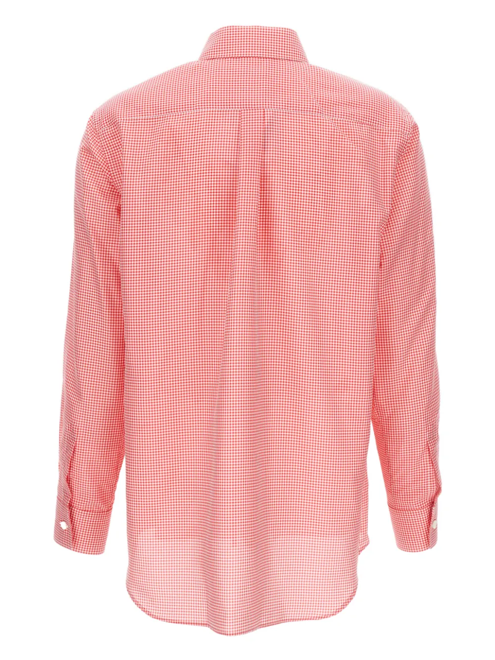 Comme Des Garçons Long-sleeved Checked Shirt In Multi