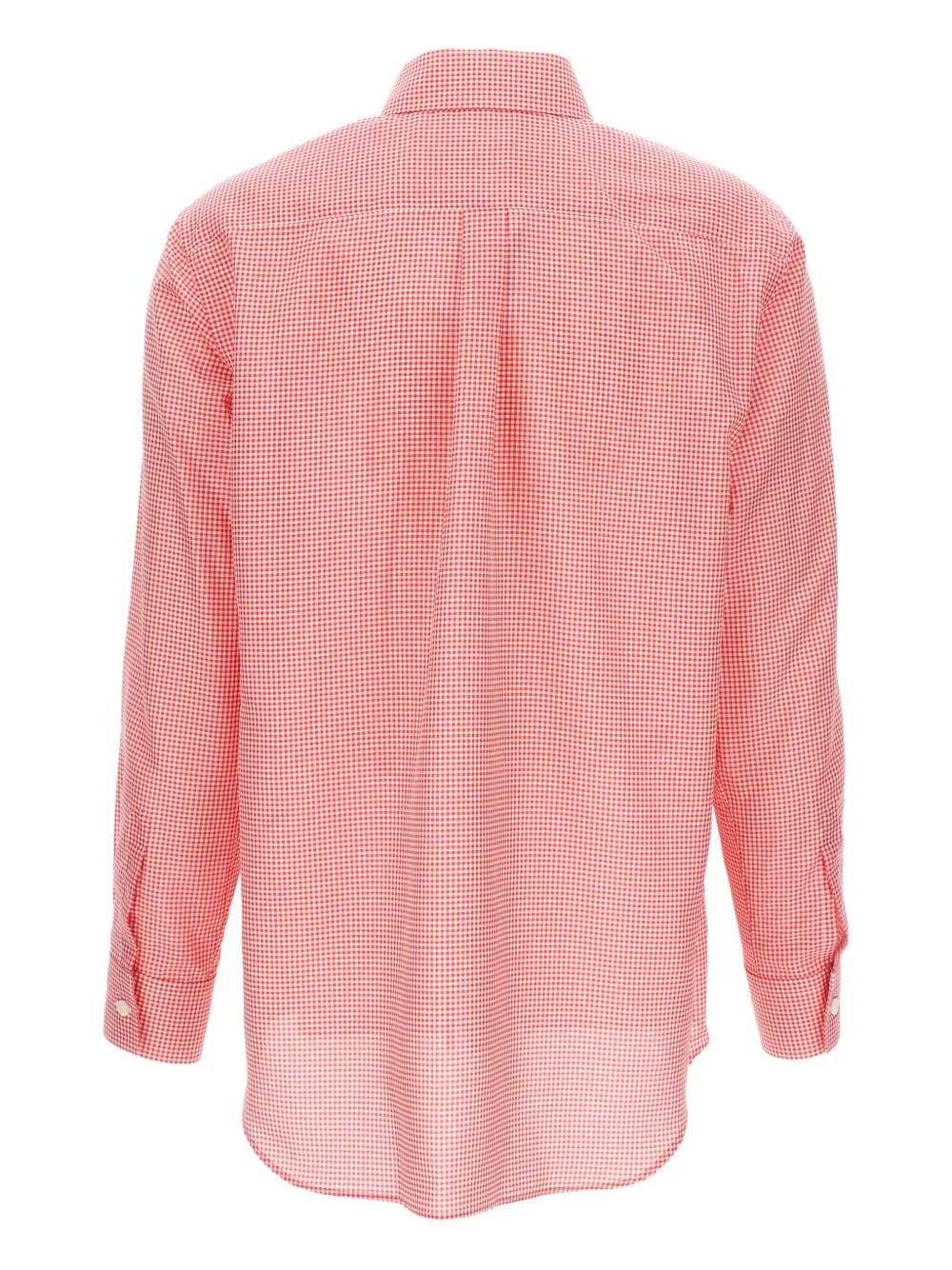 Comme Des Garçons checked long-sleeve shirt - Roze