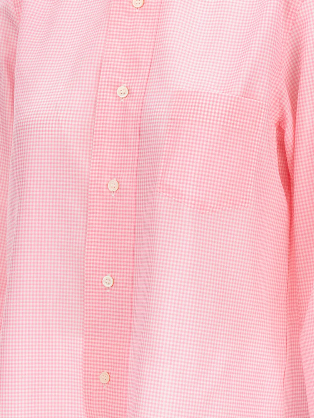 Comme Des Garçons Geruit shirt met lange mouwen Roze