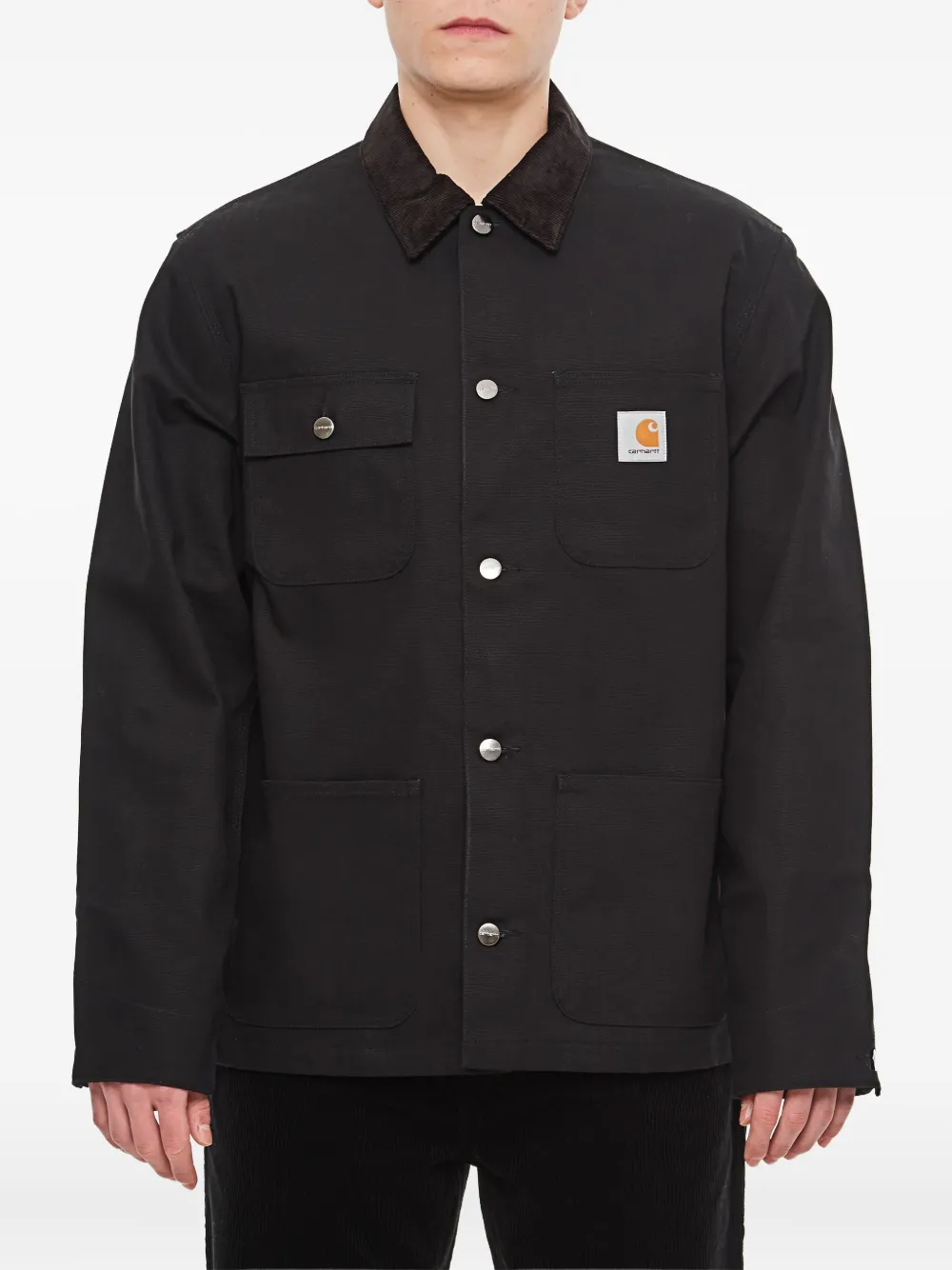 Carhartt WIP Michigan corduroy-collar jacket | Black | Image 1