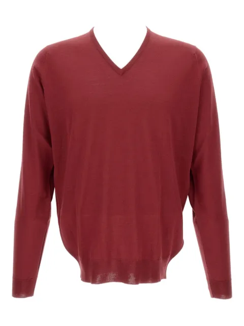 John Smedley V-neck long-sleeve sweater