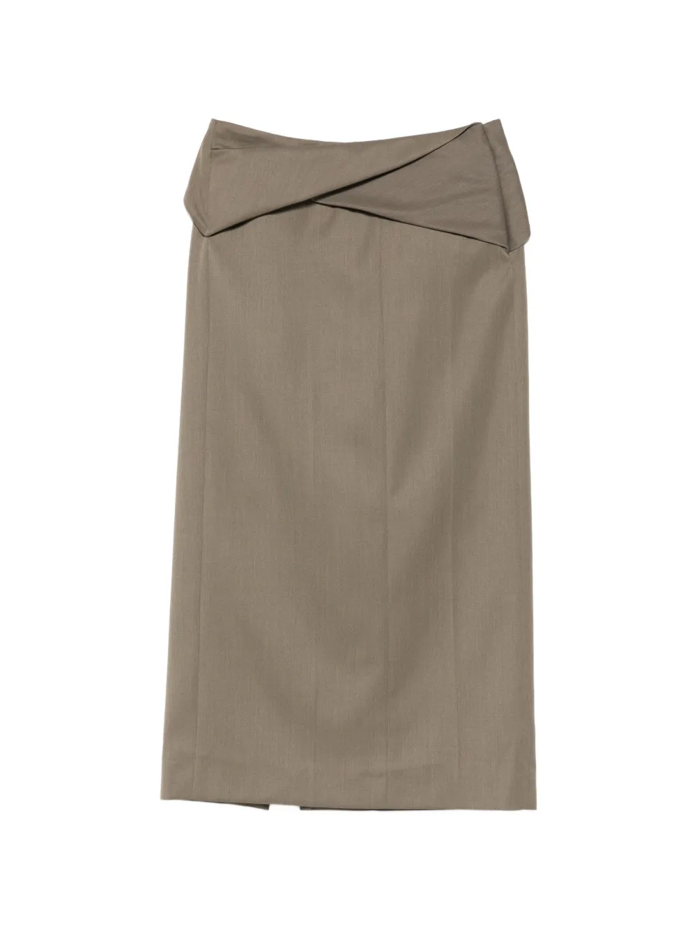 Victoria Beckham wrap skirt - Verde