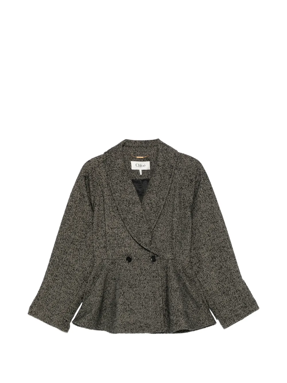 Chloé double-breasted flared jacket - Grigio