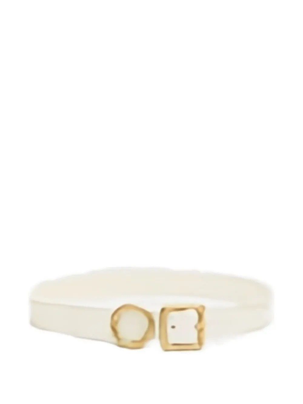 Jacquemus geometric-buckle leather belt | Neutrals | Image 1