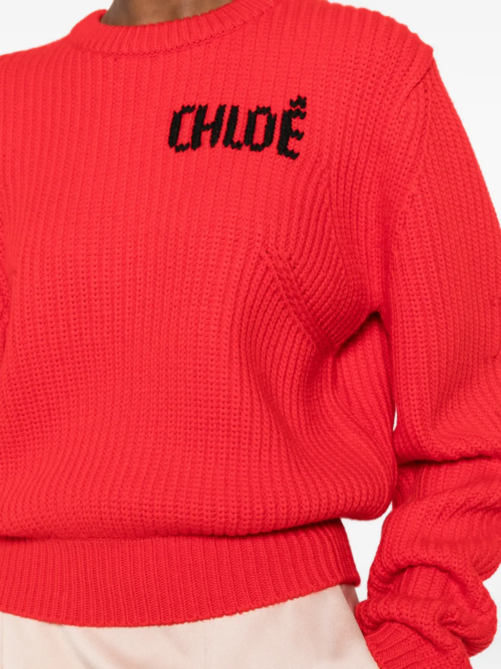 Chloé Trui met logo Rood