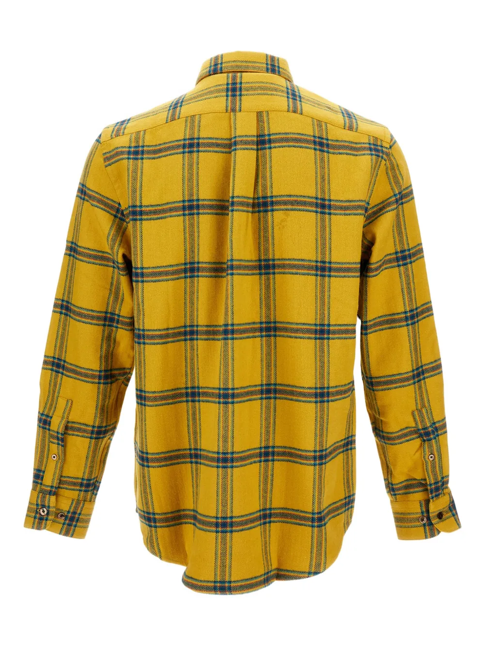 Portuguese Flannel plaid long-sleeve shirt - Geel