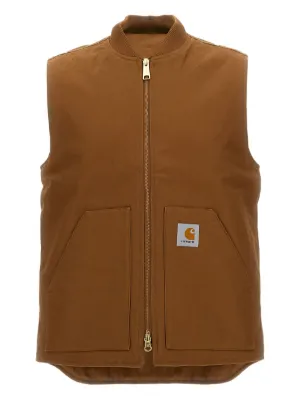 Carhartt WIP Zip Classic Vest | Brown | FARFETCH GE