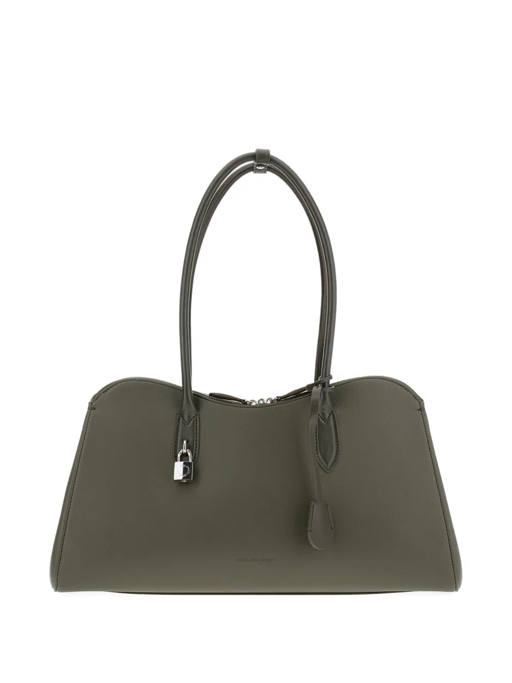 Stella Mccartney Ryder Shoulder Bag Featuring Lock Detail In Gray