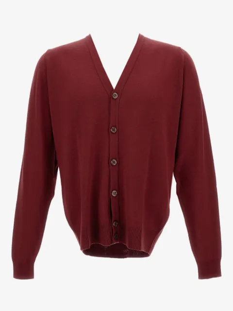 John Smedley cárdigan con botones y cuello en V