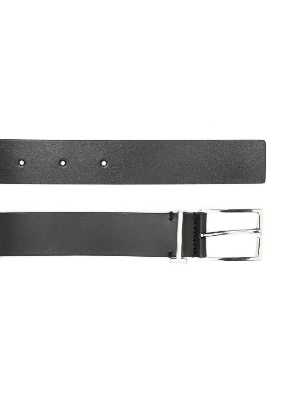 TOM FORD logo-loop leather belt - Zwart