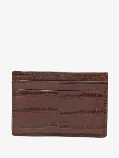 TOM FORD tarjetero con efecto de piel de cocodrilo en relieve