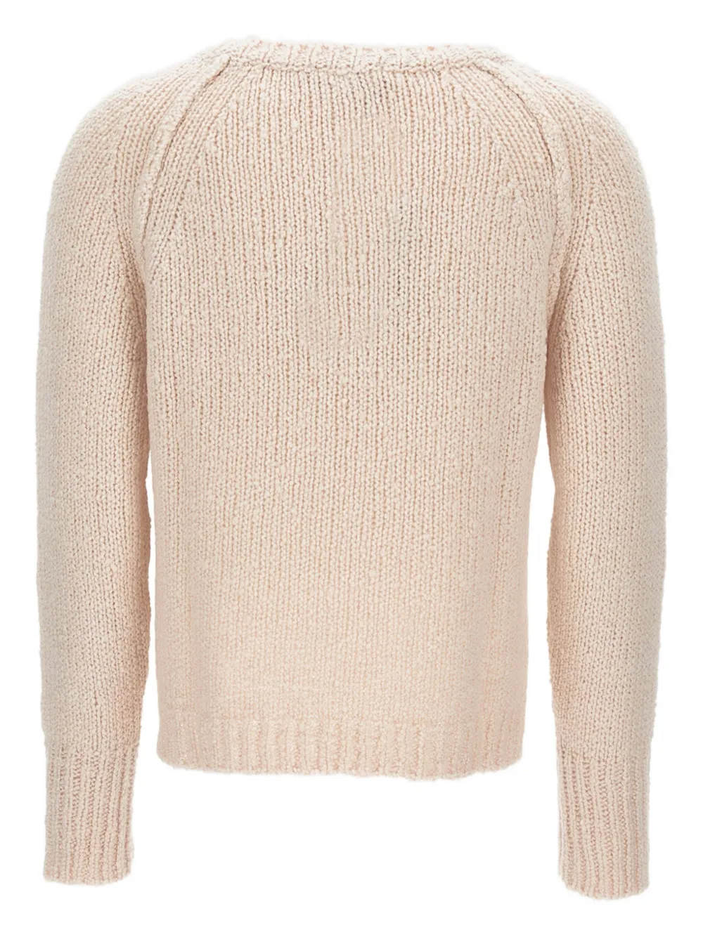 Drumohr Raglan-sleeve Ribbed Sweater In Neutral