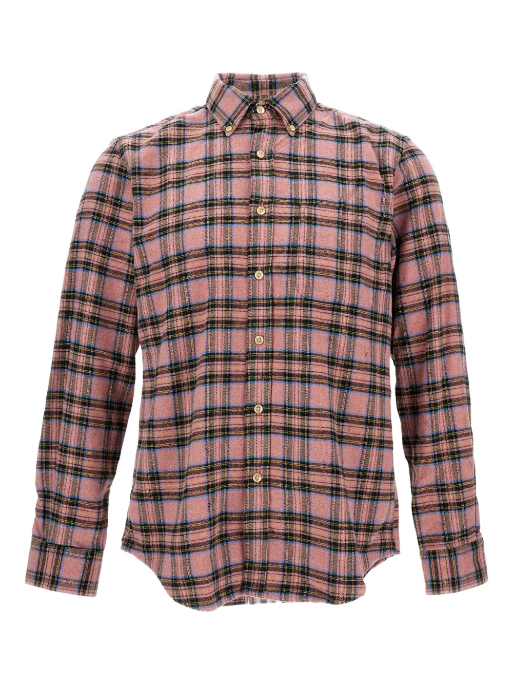 Portuguese Flannel  checked shirt | Red | Image 1
