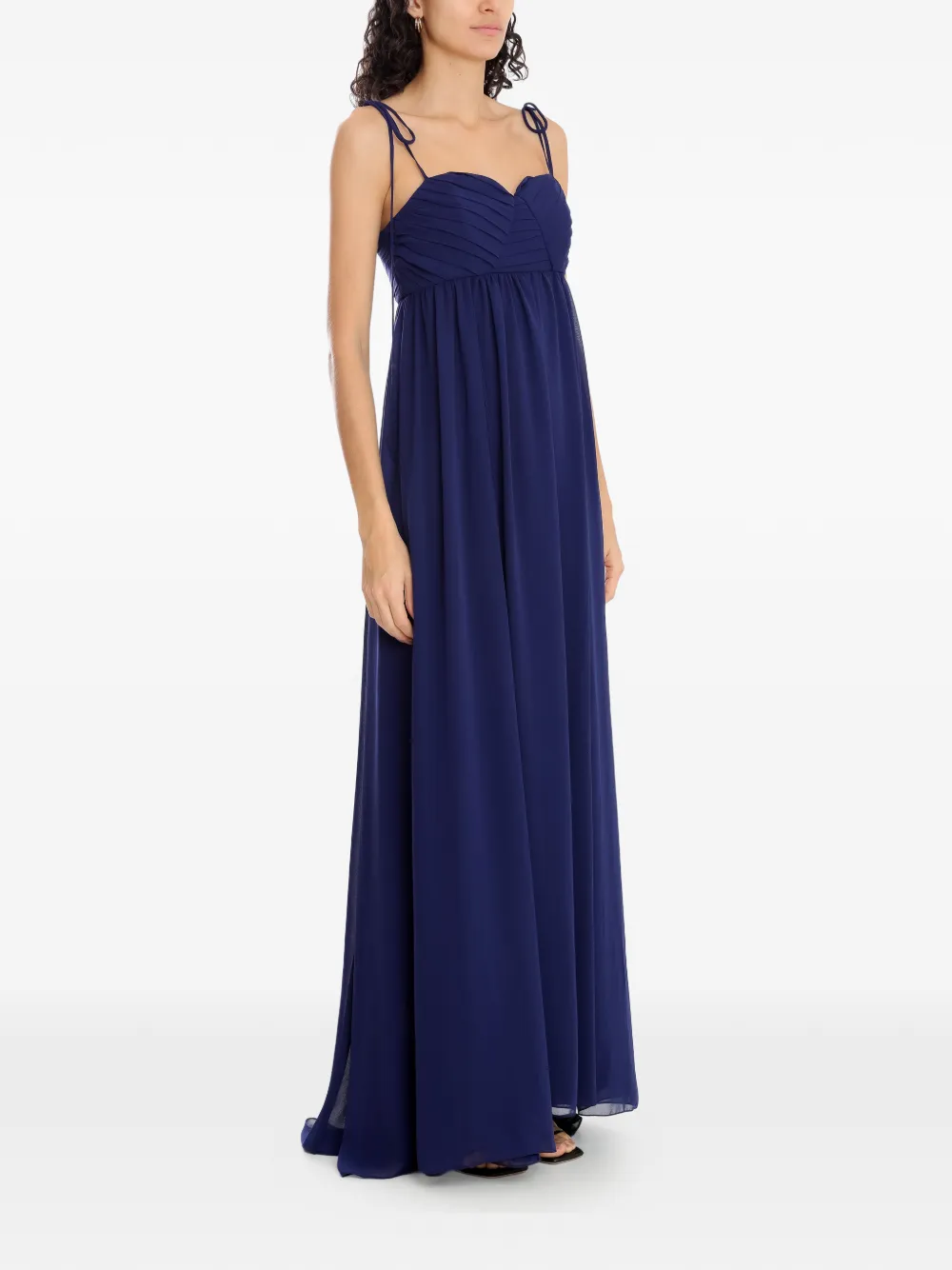  Olympiah Ruched Tie-strap Dress - Blue 