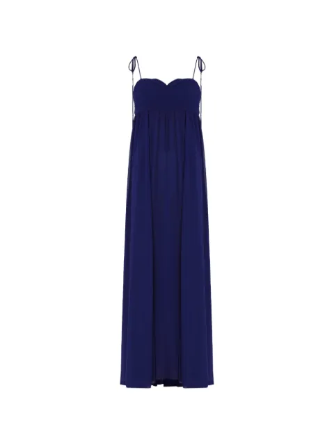 Olympiah ruched tie-strap dress