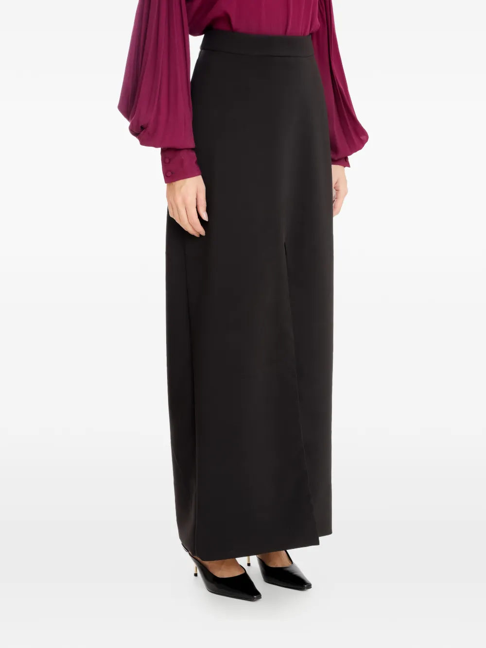 Olympiah slit onga skirt - Nero