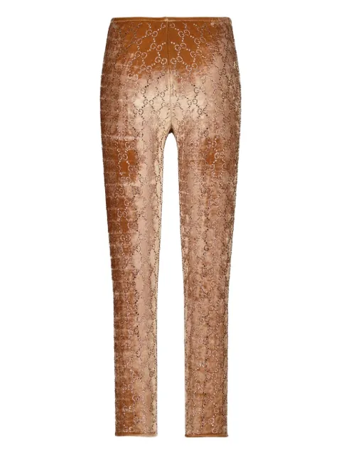 Gucci logo-pattern trousers