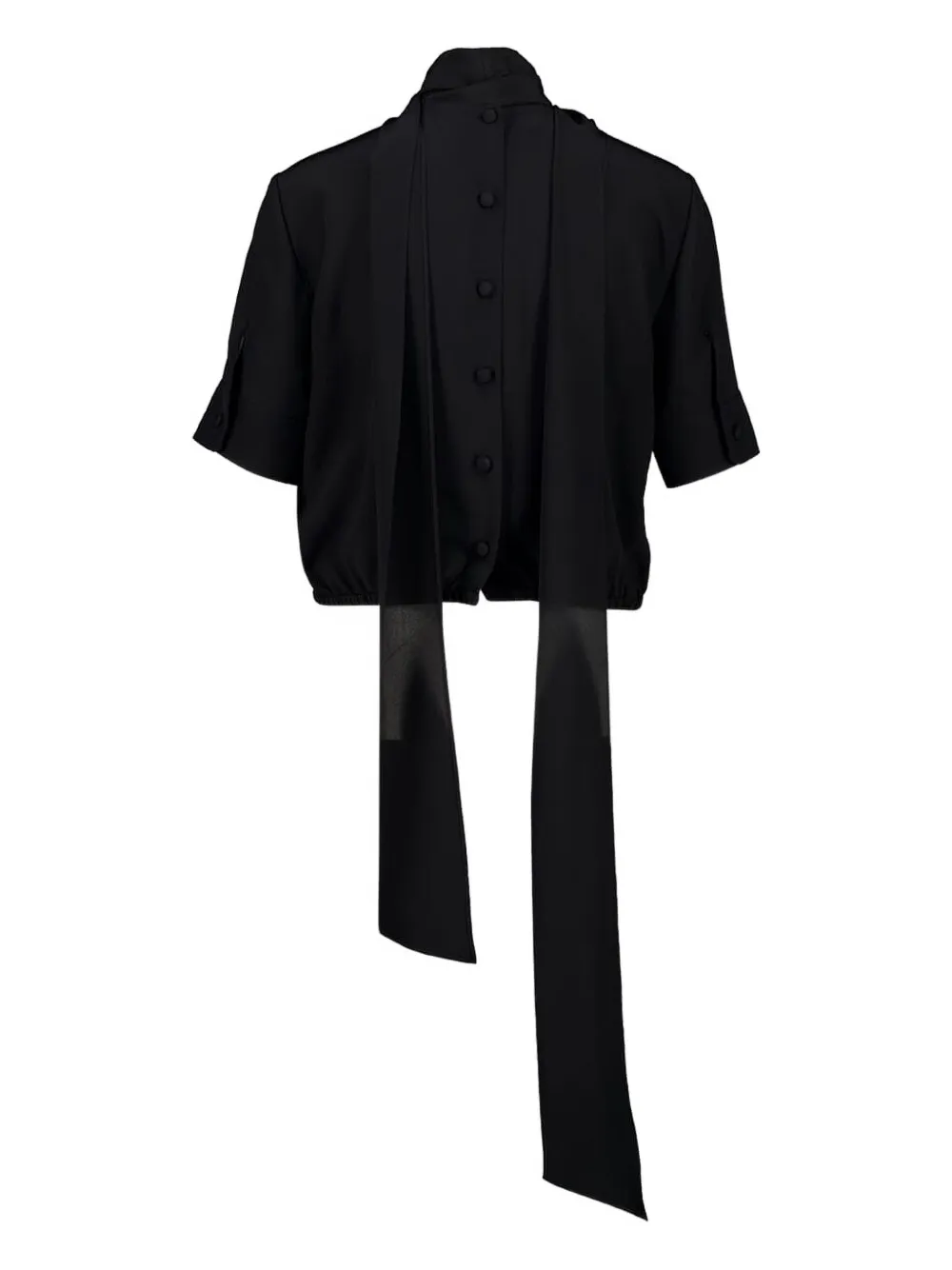 Gucci button-fastening short-sleeve blouse - Black