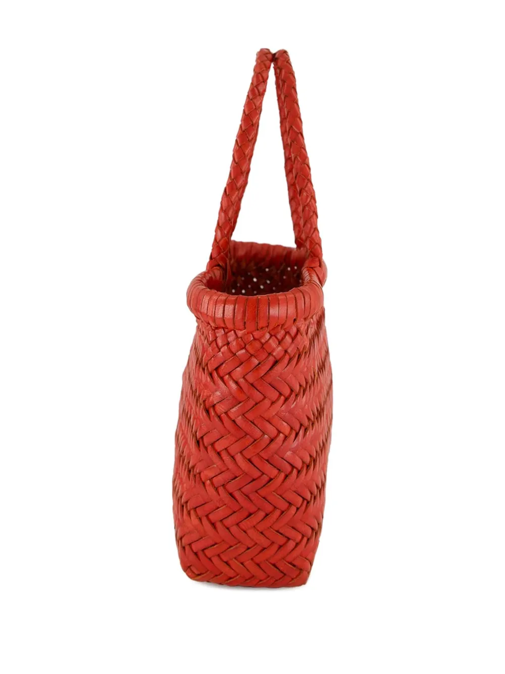 DRAGON DIFFUSION Platte Gora geweven mini-shopper Rood