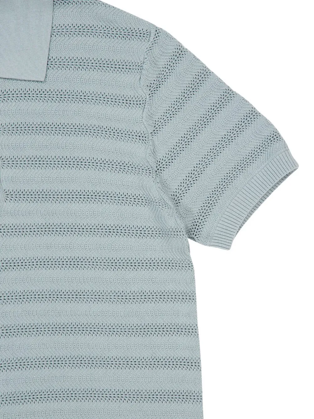 Frescobol Carioca Vidal Cotton Jacquard Polo Shirt In Blue
