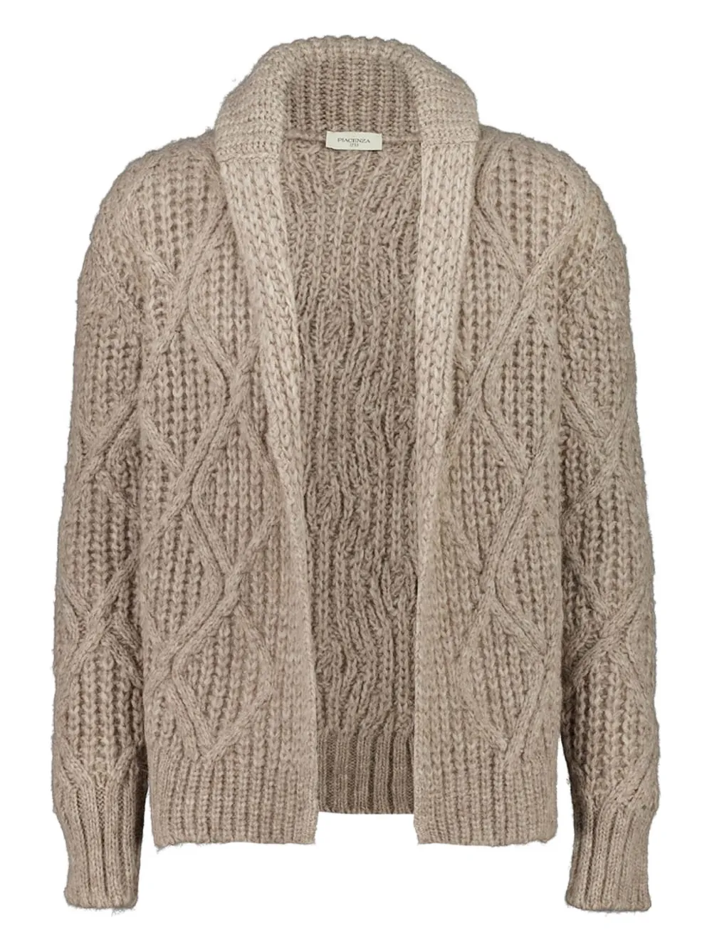 Piacenza Cashmere diamond cob stitch cardigan - Toni neutri
