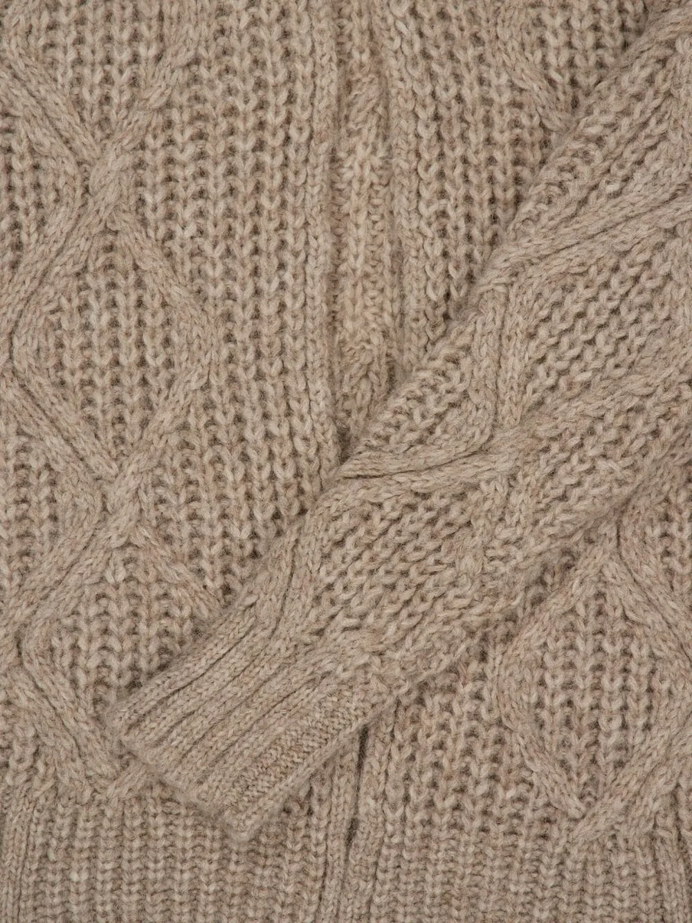 Piacenza Cashmere Diamond Cob Stitch Cardigan In Neutral