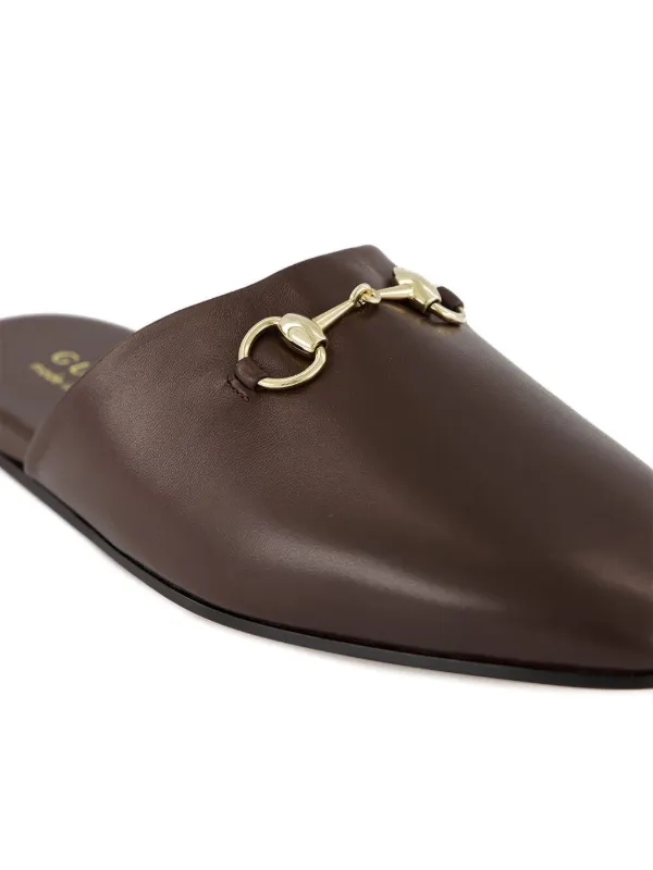Gucci Horsebit Mules | Brown | FARFETCH